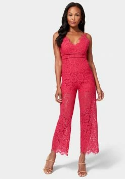 Strappy Back Lace Jumpsuit