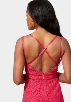 Strappy Back Lace Jumpsuit