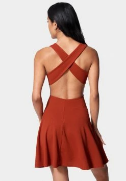 JUMP Festival Season Cross Back Skater Dress