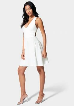 JUMP Bridal Cross Back Skater Dress