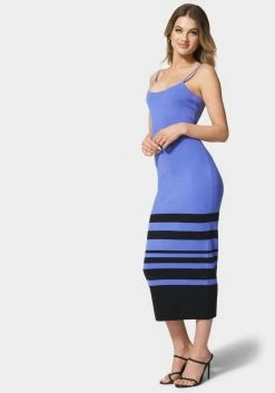 JUMP Striped Midi Dress Festival Season