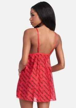 PPI Bebe Lace & Mesh Babydoll Set Logo