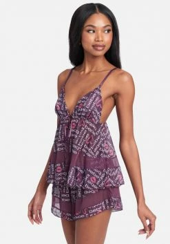 PPI Bebe 2Pc Logo Print Cami Set