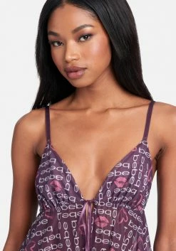 PPI Bebe 2Pc Logo Print Cami Set