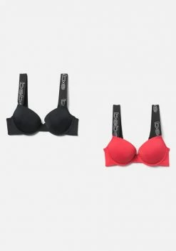 PPI Logo Bebe Push Up Micro Bra 2 Pack