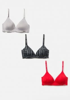 PPI Bebe 3 Pack Wirefree Micro Bra Set Clothing