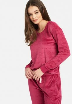 PPI Bebe 2Pc Velour Pant Set Logo