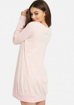 PPI Bebe Velour Logo Printed Sleep Dress