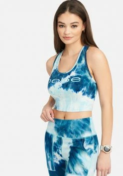 ONE STEP UP BOL Tie Dye Crop Tank Logo