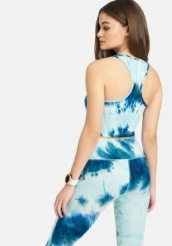 ONE STEP UP BOL Tie Dye Crop Tank Logo