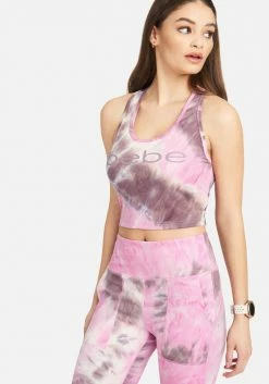 ONE STEP UP BOL Tie Dye Crop Tank Logo