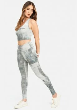 ONE STEP UP BOL Logo Tie Dye Crop Tank