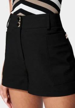TC High Waist Button Detail Short Festival Season