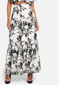 TC Tiered Maxi Skirt Print Shop