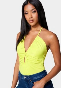 TC Multi Keyhole Halter Top