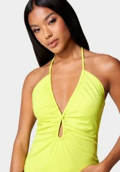 TC Multi Keyhole Halter Top