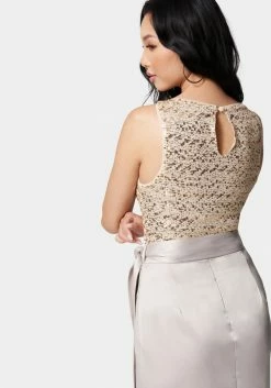 TC Cropped Sequin Top Bridal