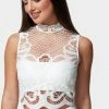 TC Mock Neck Lace Top Festival Season