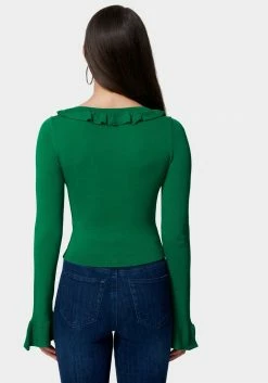 TC Night Out Ruffle Cropped Sweater Cardigan 7 TC Night Out Ruffle Cropped Sweater Cardigan