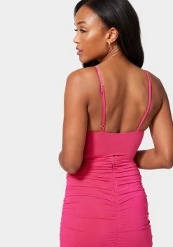 TC Festival Season Front Keyhole Ruched Knit Bodysuit