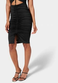 TC Ruched Front Knit Skirt