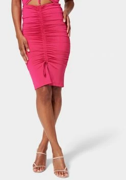 TC Ruched Front Knit Skirt