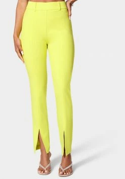 TC Sets Front Slit Slim Leg Woven Pant