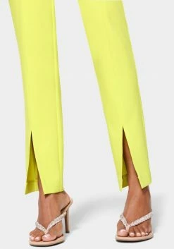 TC Sets Front Slit Slim Leg Woven Pant