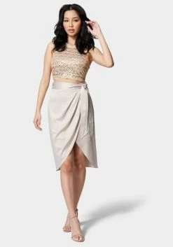 TC Bridal Side Tie Wrap Skirt 6 TC Bridal Side Tie Wrap Skirt