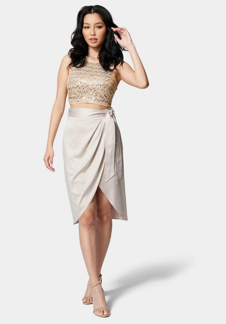 TC Bridal Side Tie Wrap Skirt 2 TC Bridal Side Tie Wrap Skirt