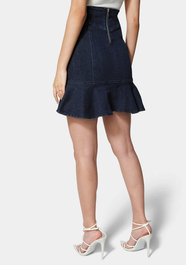TC Flutter Multi Button Denim Skirt Festival Season 4 TC Flutter Multi Button Denim Skirt Festival Season