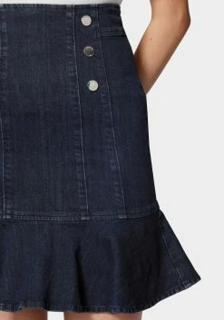 TC Flutter Multi Button Denim Skirt Festival Season 10 TC Flutter Multi Button Denim Skirt Festival Season