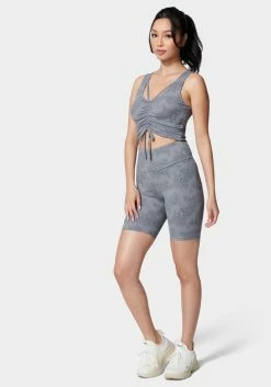 TC Bebe Logo Foiled Print Knit Biker Short