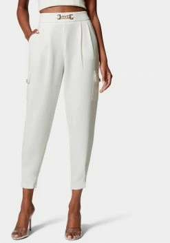 TC Belt Detail Jogger Style Crepe Pant Tailoring
