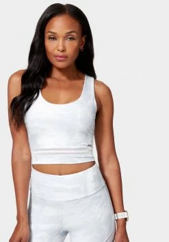 TC Bebe Logo Tank With Mesh Detail