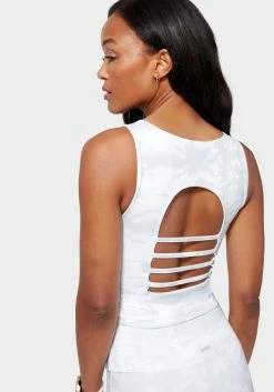 TC Bebe Logo Tank With Mesh Detail