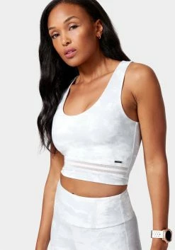 TC Bebe Logo Tank With Mesh Detail
