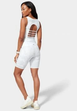 TC Bebe Logo Biker Short With Mesh Detail