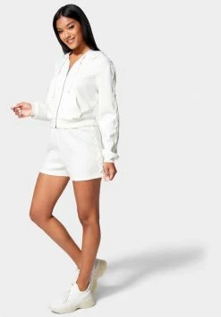 TC Scuba Lace Up Sleeve Detail Hoodie