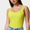 TC Bebe Logo Cropped Rib Top