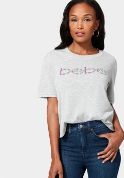 ONE STEP UP BOL Bebe Logo Nailhead Boxy T Shirt