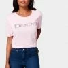 ONE STEP UP BOL Bebe Logo Nailhead Boxy T Shirt