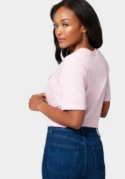 ONE STEP UP BOL Bebe Logo Nailhead Boxy T Shirt