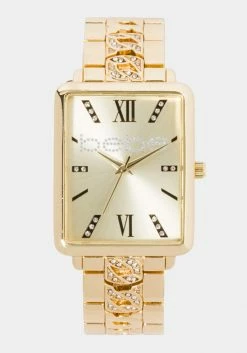 ACCUTIME Gold Square Roman Numeral Watch Best Sellers