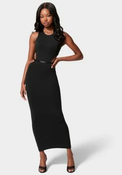 JUMP Slinky Side Cut-Out Midi Dress Night Out