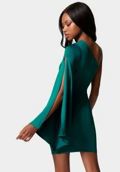 JUMP Flowy One Shoulder Asymmetrical Mini Dress Vacation Shop 7 JUMP Flowy One Shoulder Asymmetrical Mini Dress Vacation Shop