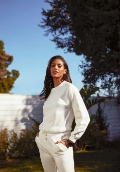 TC Bebe Logo Satin Tape Sweatshirt