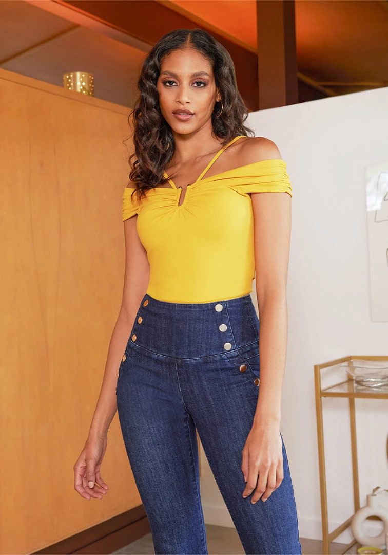 TC Off Shoulder Ring Detail Top 2 TC Off Shoulder Ring Detail Top