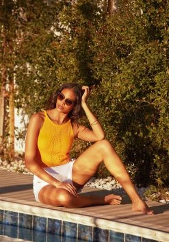 TC High Waist Button Detail Short Spring/Summer