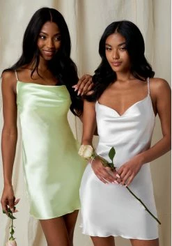 JUMP Bridal Sparkle Strap Slip Dress